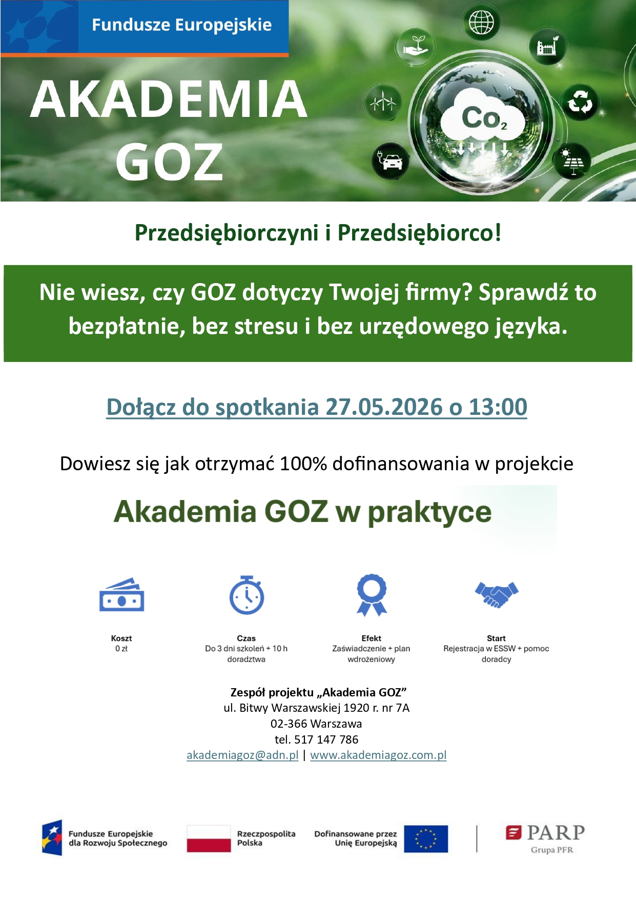 Plakat - Akademia GOZ